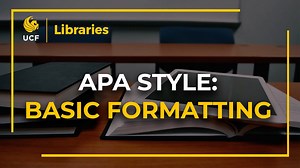 APA Style: Basic Formatting