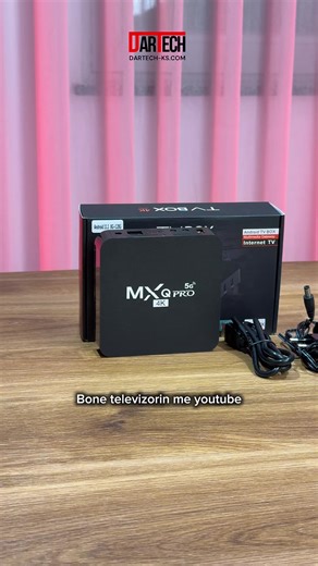 Android TV Box HD / 4K 💶 24.99€ ✨ Ktheje televizorin tënd në një Smart TV të vërtetë, me akses të plotë në aplikacione, filma dhe përmbajtje online. 📺 Rezolucion 4K UHD për pamje të pastër dhe të detajuar ⚡ CPU 4-Core 64-bit për performancë stabile 🎥 Mbështetje HEVC H.265 për video më cilësore me konsum më të ulët 🤖 Android 11 – kompatibil me aplikacione moderne 📦 8GB RAM 128GB memorie për aplikacione & media (sipas variantit) 📱 Netflix, YouTube, IPTV, Play Store & shumë aplikacione tjera 