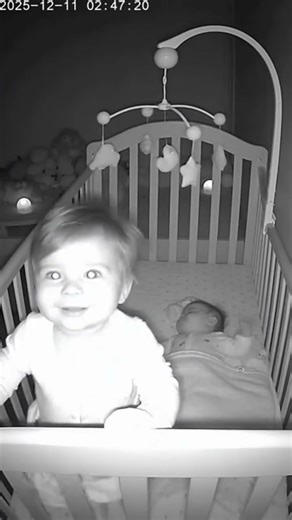 Baby Monitor Captures TERRIFYING Moment at 3AM 😱 #shorts #baby #funny