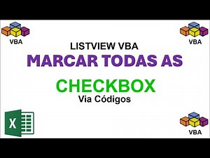 Marcar Checkbox de Listview Excel VBA via Códigos