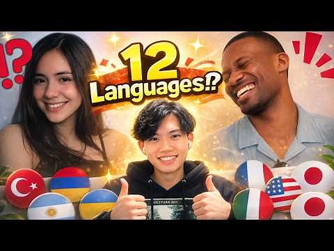 I Spoke 12 Languages to Strangers… Even Famous YouTubers Were Shocked 😳