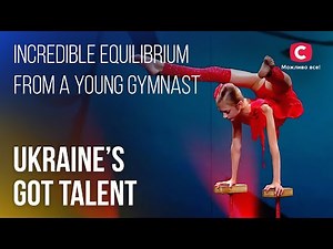 CAN IT BE: 💃Incredible equilibrium from a young gymnast – Ukraine's Got Talent