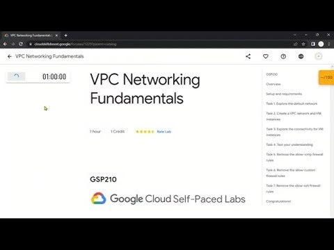 VPC Networking Fundamentals || GSP210 #quicklabs #googlecloud #arcade #labsolution
