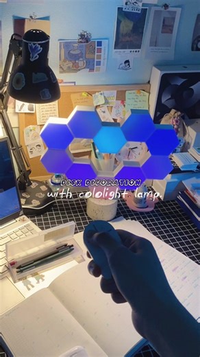 𓍢ִ໋🌷͙֒ Cutest heart light kit from @cololightofficial Love how easy it is to assemble and comes with everything you need to mount it on the wall if you want! 𐙚₊˚⊹ᡣ𐭩 #cololight #coloplay #gamingsetup #setup #unboxing #heartlight #gifted ##sunquyh##learnontiktok ##studytok #decor#desk #study #studygram #viralvideos