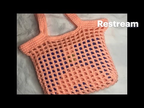 Crochet mesh bag