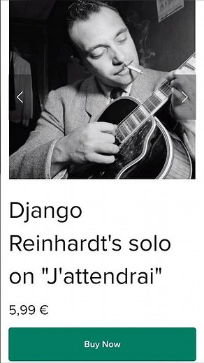 Django Reinhardt - J'attendrai Solo (Full Guitar Lesson With TAB)