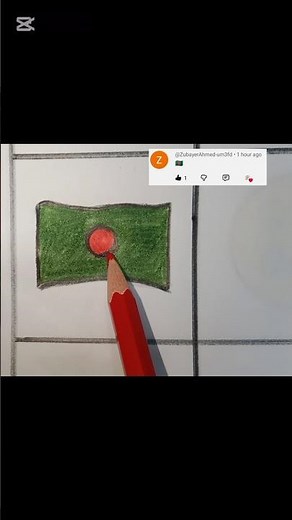 ​🇧🇩 Learn How to Draw the Bangladesh National Flag | Easy Drawing Tutorial | Step-by-Step #art #🇧🇩