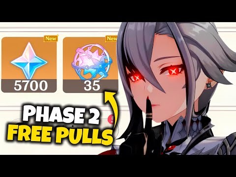 HOW TO GET 35 FREE PULLS & 5700 FREE PRIMOGEMS FOR ARLECCHINO & ZHONGLI IN PHASE 2 - Genshin Impact