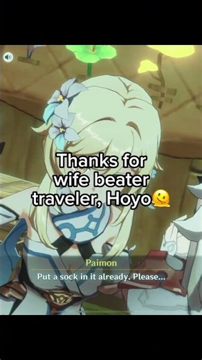 Paimon doesn’t deserve it. She’s clearly scared #genshinimpact #paimon