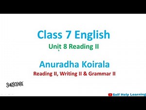 Class 7 || Unit 8 || Anuradha Koirala || Complete Exercise Solution