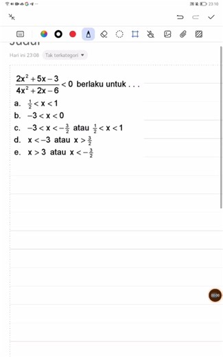 Konsep Dasar Pertidaksamaan