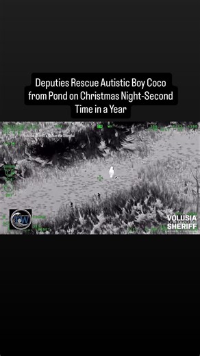 TrendWaveGlobal on Instagram: "Volusia County deputies in Florida saved 6-year-old nonverbal autistic boy Coco from a pond in Deltona around 6:30 p.m. on December 25, using their Air One helicopter’s thermal camera to find him quickly in the dark waters. This marked the second rescue in just over a year; in August 2024, Deputy Wes Brough pulled him from a similar spot after he escaped through a second-story door. Deputies recommended consistent GPS tracker use, secure fencing, and door alarms, n