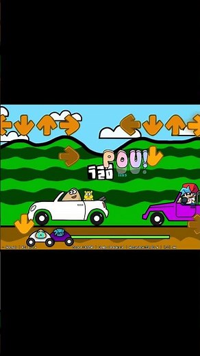 FNF: SONG WITH POU ON CARS █ Friday Night Funkin' – mods █