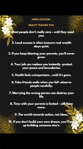 10 Hard Lessons Reality Teaches You Life Truths #RealityCheck #LifeLessons #Motivation | motivationalfact