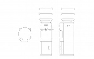 Water Dispenser - Free CAD Drawings