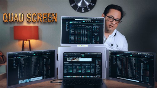 Turn Any Laptop into a Quad-Screen Powerhouse: The Ultimate Portable Monitor Extender for Traders, Creators & Power Users