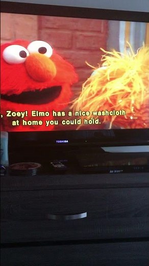 Zoe Rips Elmo’s Blanket
