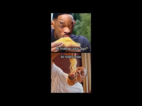 Will Smith eating Spaghetti (Then vs Now)