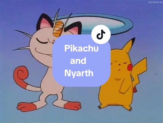 Pikachu & Nyarth #pokemon #pokémon #pikachu