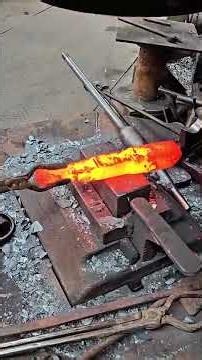 Beat a rolling pin and use the old blacksmithing skills to relieve stress #shorts