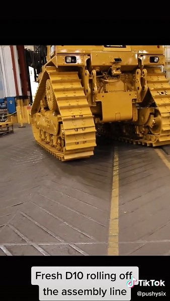 Exploring the Production of Fresh D10 Bulldozer at Caterpillar Factory