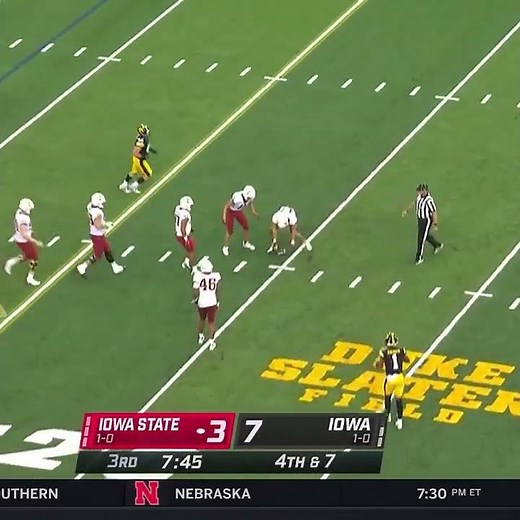 Iowa's 2nd Blocked Punt vs. Iowa State | Big Ten Football