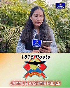 184K views · 2.8K reactions | JKSSB Constable Recruitment 2026 Notification Released: 1815 Posts Online Application Begins Jan 19! #jkssb #constable #recruitment #notification #application | Jammu Bulletin News | Facebook