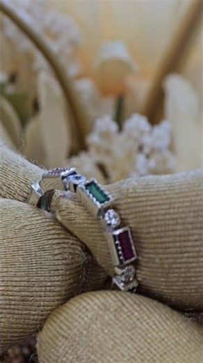 Ruby, Emerald & Diamond Ring — A True Anniversary Statement 💎