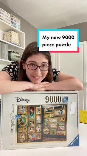 Unboxing my new 9000 piece puzzle 🥰 #puzzletok #jigsawpuzzles #disneypuzzle #disneyland #puzzles #ravensburger