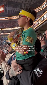 This weekend was a thrill. Brought our little man to DC to see John Cena in person for his final match before retirement. What a time 🥹🥹♥️♥️ | Kati Davis