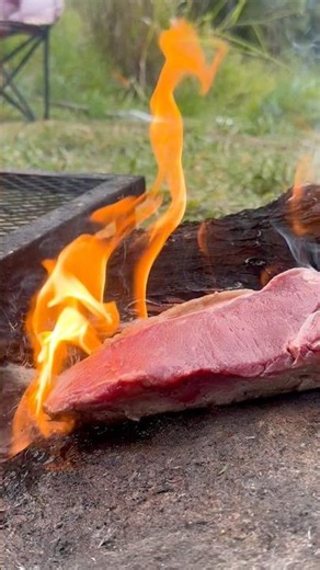 Sizzling Steak with Herb Butter 🔥