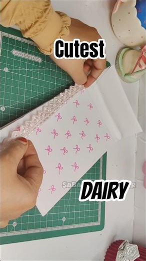 DIY Cutest Diary from Waste ✨💖 #diy #craft #shorts #schoolsupplies
