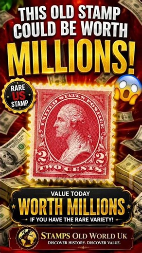 Rare 2 Cent Washington Stamp Value Today | Could Yours Be Worth Money? #stampcollecting #rarestamps