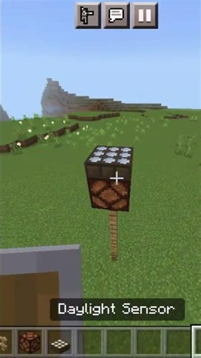Creating Light Source in Nighttime In Minecraft.