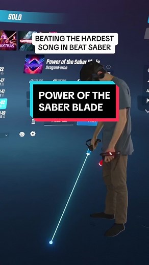 POWER OF THE SABER BLADE I can’t believe I choked the ending. @DragonForce @Beat Saber #gaming #vr #beatsaber #virtualreality #dragonforce
