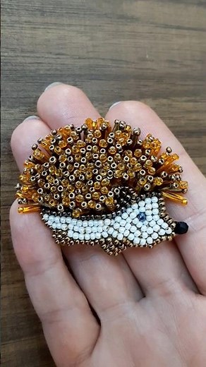 Beaded Hedgehog Brooch 🦔 Full Step-by-Step Tutorial on My Channel