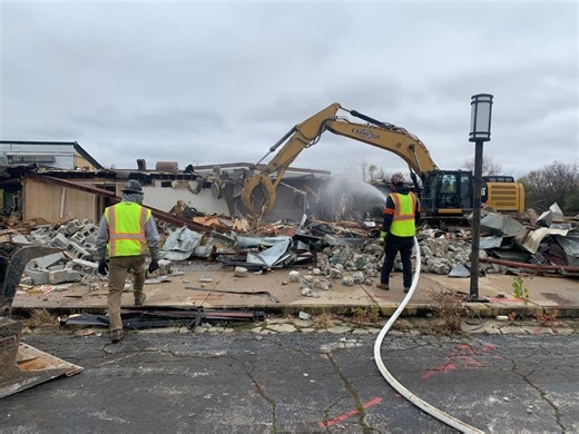 Rundown Joliet Hotel Destroyed By Omega Demolition: 6 Photos, Video
