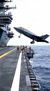 315K views · 2.4K reactions | F-35 fighter jet nearly fails to land vertically #aviation #aircraft #usnavy #f35 #ffyp #sailors | Military Facts | Facebook