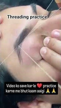 Threading practice/ practice makes you master in your work