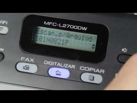 Digitalização Brother - Como digitalizar através do vidro de scanner