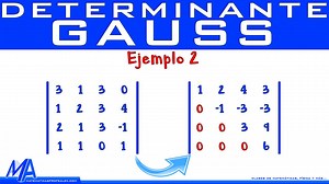 54 reactions | determinante de una matriz de 4x4 método de Gauss,...