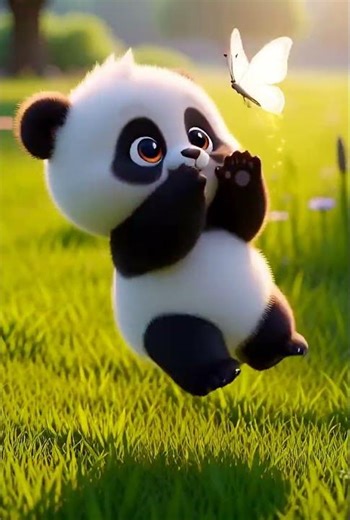 Bobo Trying to Catch a Butterfly