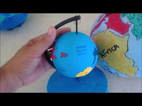 Cómo Hacer un Globo Terráqueo con Materiales Reciclados, Simple y Fácil