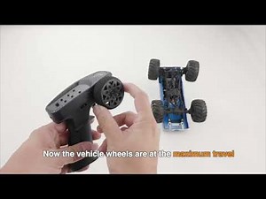 FMS 1:24 scale Smasher V2 Unboxing & Transmitter Instructions FCX24 Blue White 4WD RC car RTR