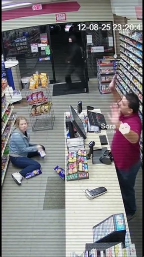 Store Robbery Caught on Security Camera😔😱#viral