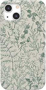 Casely iPhone 13 Case | Sage Garden | Green Floral | Compatible with MagSafe | Classic Ultra Slim Design