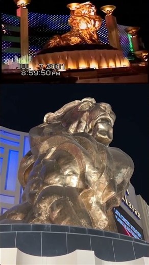 MGM Grand Entrance: 2001 vs. Today! 🦁✨ (Then & Now)
