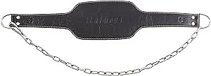 Harbinger Leather Dip Belt with 30-Inch Steel Chain