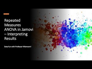 Repeated Measures ANOVA in Jamovi – Interpreting Results