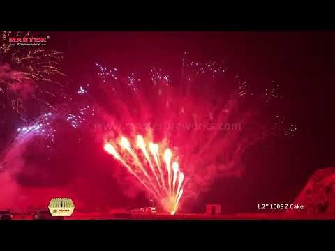 1.2'' 100S Z Cake #fireworks #cake